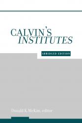 Calvin's Institutes: Cover