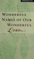Wonderful Names of Our Wonderful Lord: Cover