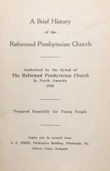 Brief History of the Reformed Presbyterian Church: Cover