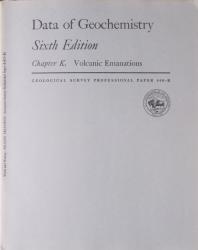 Data of Geochemistry Chapter K. Volcanic Emanations: Cover