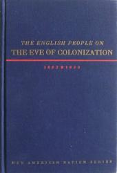 The English People on the Eve of Colonization, 1603-1630: Cover