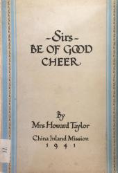 Sirs, Be of Good Cheer: Cover
