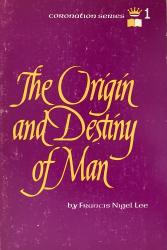 Origin and Destiny of Man: Cover