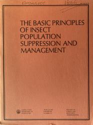 Basic Principles of Insect Population Suppression and Management: Cover