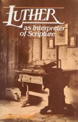 Luther as Interpreter of Scripture: Cover