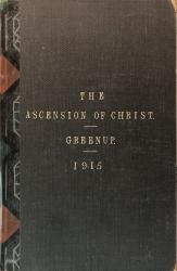Ascension of Christ: Cover