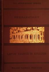 Preparatory Latin Course in English: Cover