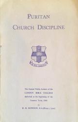 Puritan Church Discipline: Cover