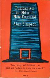 Puritanism in Old and New England: Cover