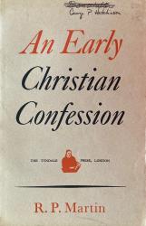 Early Christian Confession: Cover