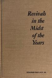 Revivals in the Midst of the Years: Cover