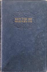 Kept for the Master's Use: Cover