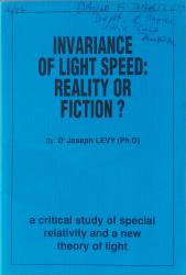 Invariance of Light Speed: Cover
