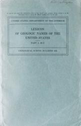 Lexicon of Geologic Names of the United States: Cover