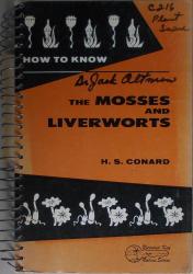 How to Know the Mosses and Liverworts: Cover