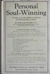 Personal Soul-Winning: Cover
