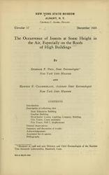 Occurrence of Insects at Some Height in the Air: Cover