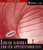 Linear Algebra and its Applications, Study Guide: Cover