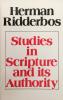 Studies in Scripture and Its Authority: Cover