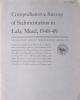 Comprehensive Survey of Sedimentation in Lake Mead, 1948-49: Cover