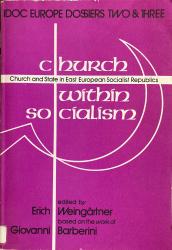 Church Within Socialism: Cover