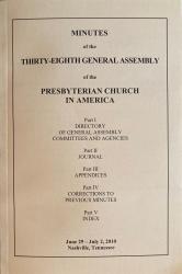 Minutes of the Thirty-Eighth General Assembly of the PCA: Cover