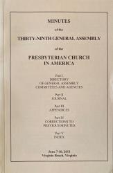Minutes of the Thirty-Ninth General Assembly of the PCA: Cover