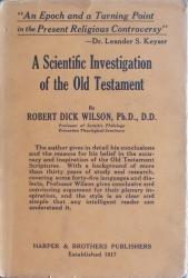 Scientific Investigation of the Old Testament: Cover